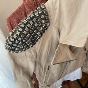 Gryphon studded moto jacket, size x small